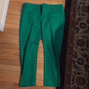 Emerald green pants!